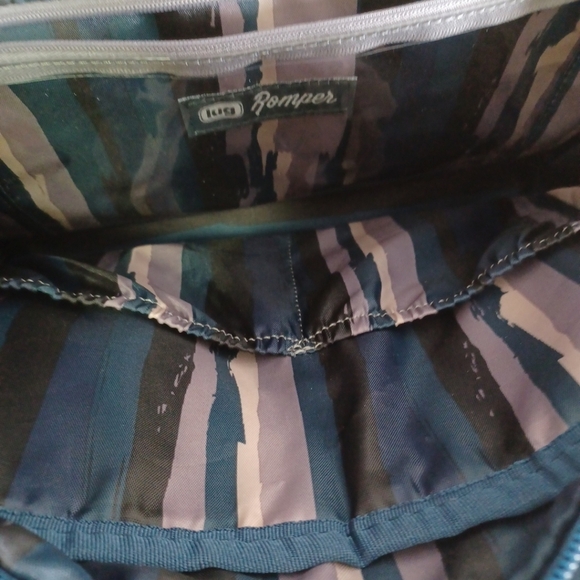 LUG Carry-On Shoulder Bag Quilted Retired ROMPER Navy Diaper Baby Bag VGC - Picture 10 of 16